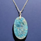 Pendentif Apatite bleue avec chaîne (s)