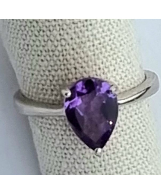 Bague améthyste argent 925
