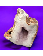 Pierre brute Améthyste et Agate Brute avec cavité (trou) naturelle 1694g (s)