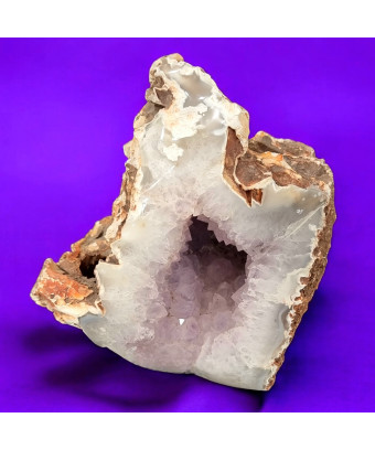 Pierre brute Améthyste et Agate Brute avec cavité (trou) naturelle 1694g (s)