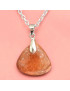 Pendentif Pierre de soleil Triangle sur chaîne (s)