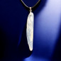 Pendentif Cyanite bleue avec cordon réglable avec fermoir (s)