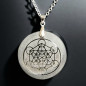 Pendentif Obsidienne dorée Metatron sur cordon réglable (s)