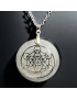 Pendentif Obsidienne dorée Metatron sur cordon réglable (s)