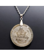 Pendentif Obsidienne dorée Ganesh sur cordon réglable (s)