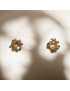 Boucles Citrine facettées Argent 925 (s)