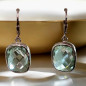 Boucles Citrine Citron facettées Argent 925 (s)
