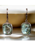 Boucles Citrine Citron facettées Argent 925 (s)