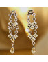 Boucles Citrine Pendants facettées Argent 925 (s)