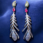 Boucles Zirconium Feuille (s)