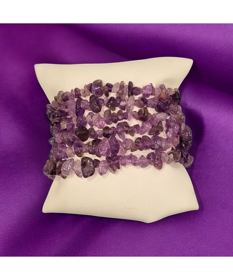 Bracelet Améthyste Baroque 19cm (s)