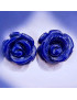 Boucles Lapis-lazuli Fleurs Argent 925 (s)