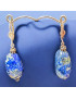 Boucles Lapis-lazuli Métal argenté (s)