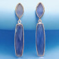Boucles Calcédoine Facettée Argent 925 (s)