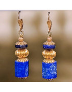 Boucles Lapis-lazuli Plaquées or (s)