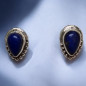 Boucles Lapis-lazuli Gouttes Argent 925 (s)