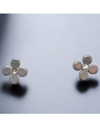 Boucles Trèfle à 4 feuilles Acier inox (s)