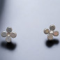 Boucles Trèfle à 4 feuilles Acier inox (s)