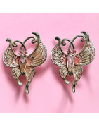 Boucles Swarovski Papillons à Clips (s)