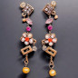Boucles Swarovski et Perles Fantaisie (s)