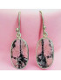 Boucles Rhodonite Ovales Argent 925 (s)