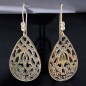 Boucles Nacre et Zirconium Argent 925 (s)