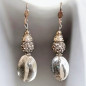 Boucles Cristal de roche et Swarovski Métal argenté (s)