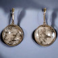 Boucles Quartz Tourmaline Argent 925 (s)