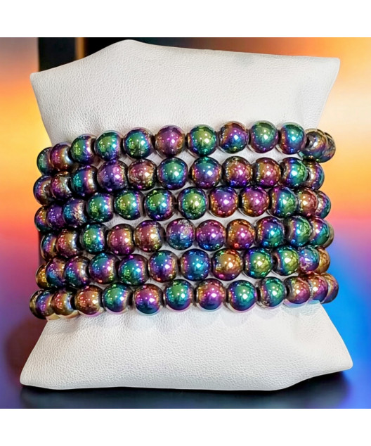 Bracelet Bismuth pierres ronde (s)