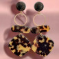Boucles Bakélite Boules "Créateur" à Clips Plaqué or (s)