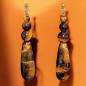 Boucles Œil de tigre Plaquées or (s)