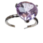 Bague améthyste argent 925 taille 56
