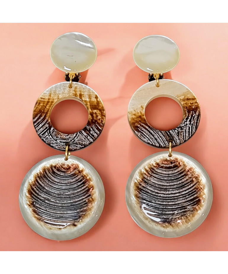 Boucles Bakélite "Créateur" à clips (s)