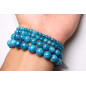 Bracelet Apatite bleue Pierres rondes (s)