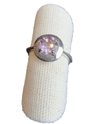 Bague améthyste argent 925 taille 50