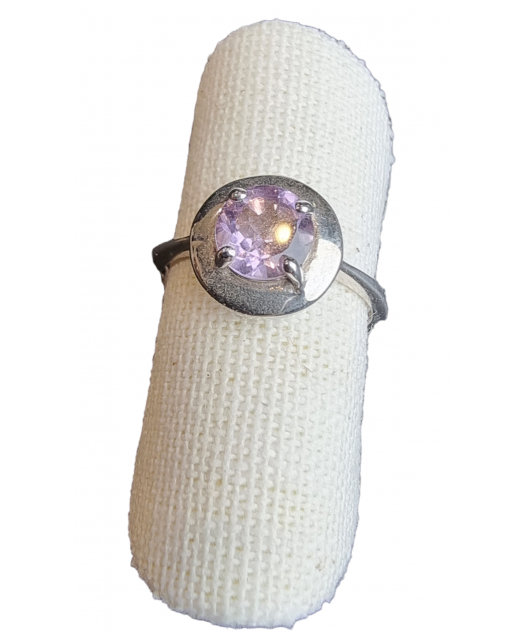 Bague améthyste argent 925 taille 50