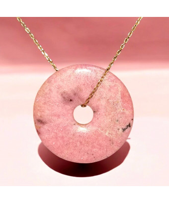 Pendentif Rhodonite Donut...