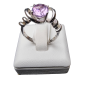 Bague améthyste argent 925 taille 60