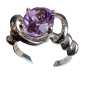 Bague améthyste argent 925 taille 60