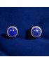 Boucles Lapis-lazuli "Clou" Argent 925 (s)