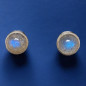 Boucles Labradorite "Clou" Argent 925 (s)