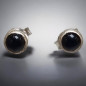 Boucles Onyx "Clou" Argent 925 (s)