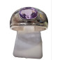 Bague améthyste argent 925 taille 56