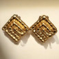 Boucles Carrées Fantaisie à Clips dorées (s)