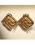 Boucles Carrées Fantaisie à Clips dorées (s)