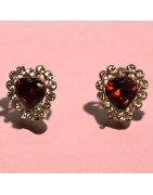 Boucles Swarovski Cœur à Clips (s)