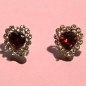 Boucles Swarovski Cœur à Clips (s)