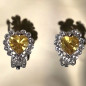 Boucles Swarovski Cœur à Clips (s)
