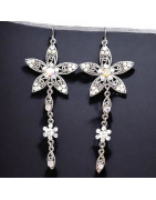 Boucles Swarovski Fleur (s)