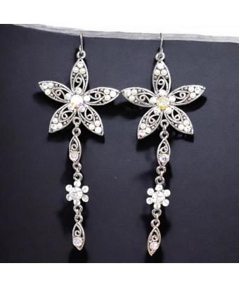 Boucles Swarovski Fleur (s)